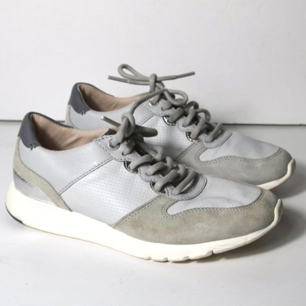 Cole Haan Grand OS Gray Leather Sneakers‎ Size 6 Comfort Walking